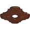Ekena Millwork Peralta Medallion (Canopies up to 4 5/8"), 17 3/4"OD x 3 1/8"ID x 1"P, Burnished Mahogany Crackle CM17PEBMC - alternate 3